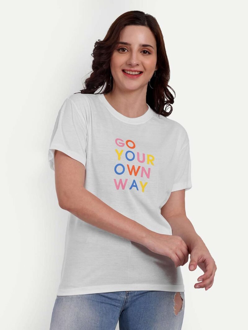 Topography Print Outdoor Women T-shirt - Image 5