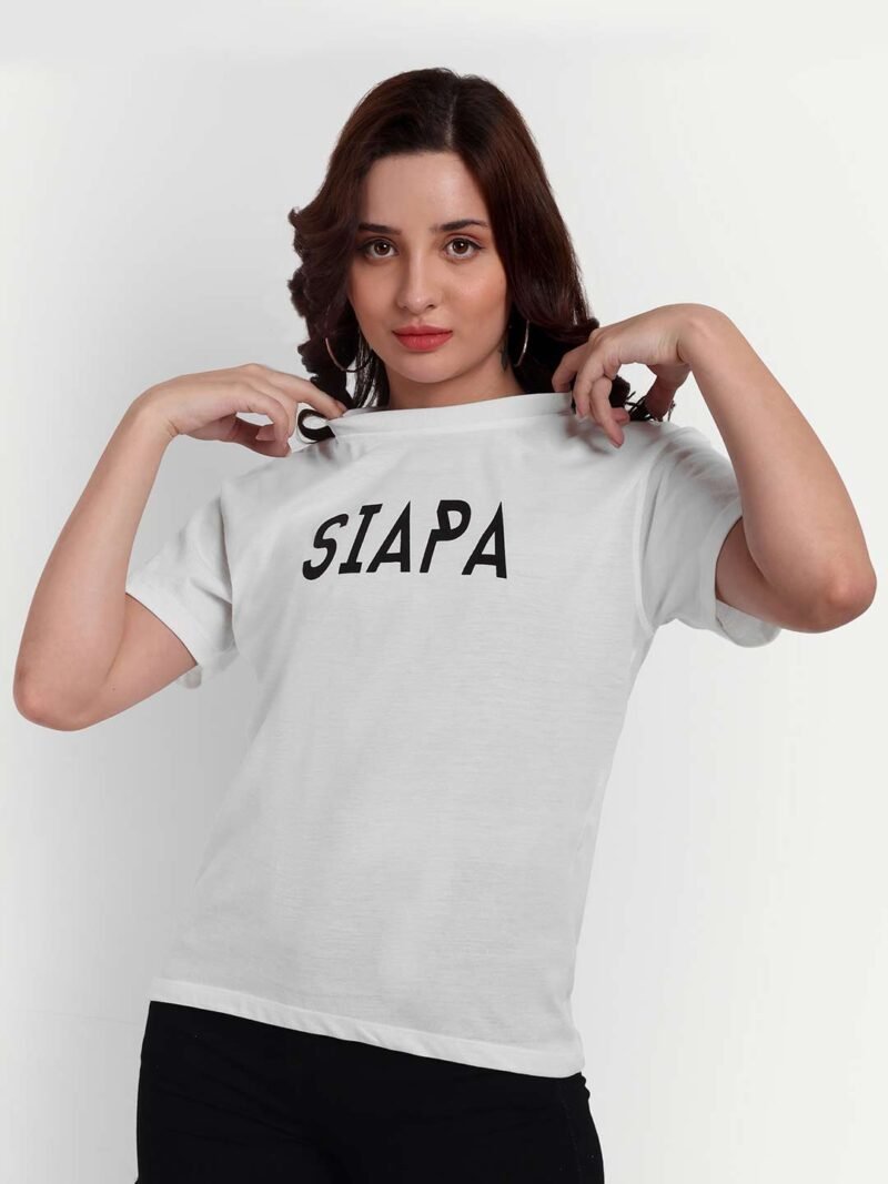 Siapa White Outdoor Women T-shirt - Image 5