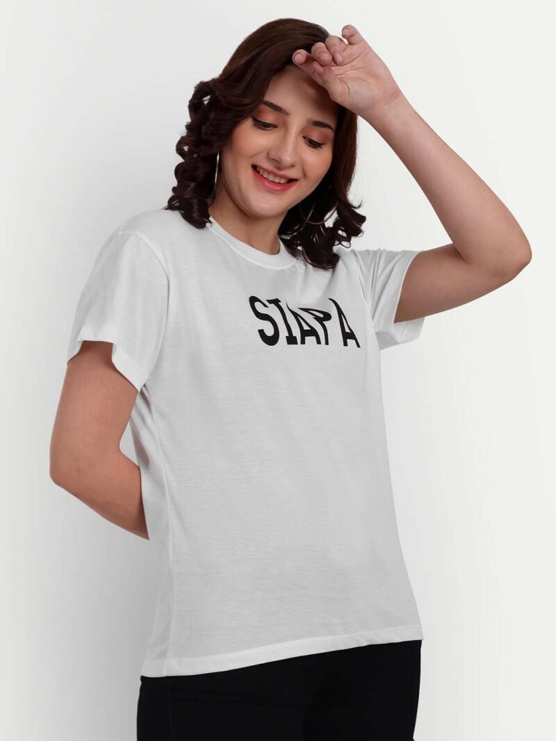 Siapa White Outdoor Women T-shirt - Image 4