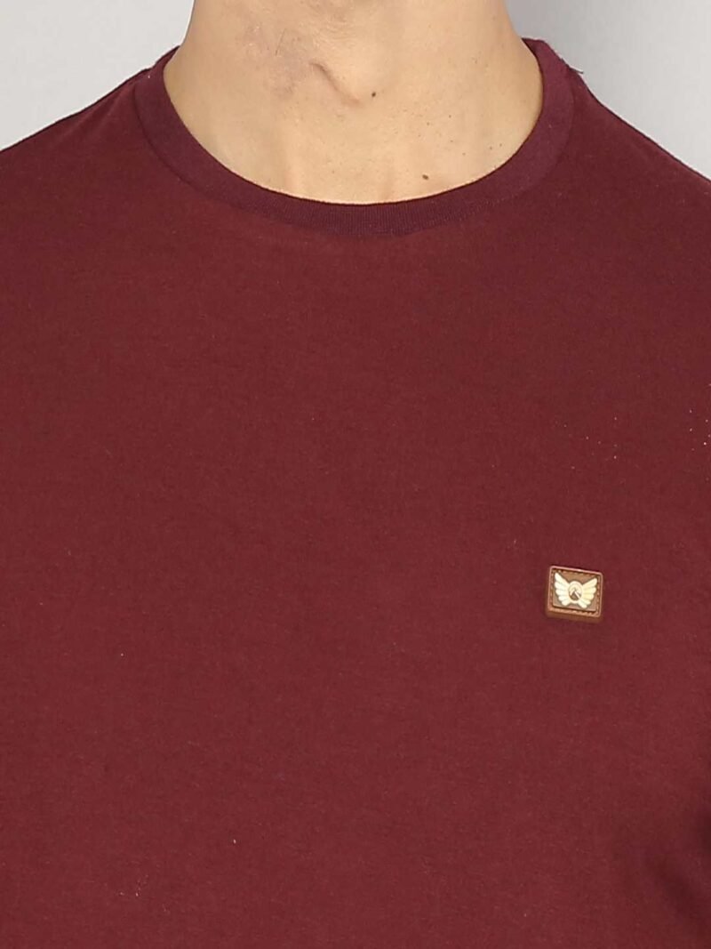 Crew-Neck T-Shirt with Logo Applique - Image 3