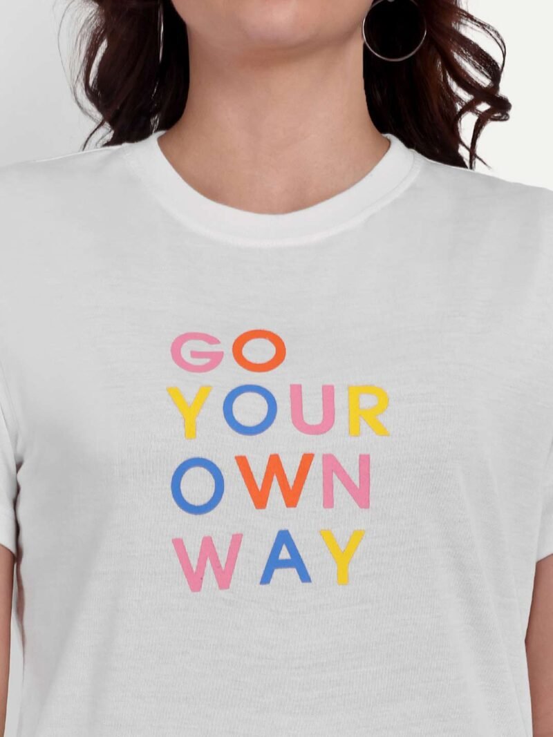 Topography Print Outdoor Women T-shirt - Image 2