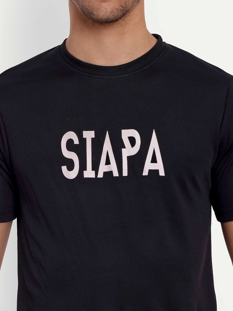 Typography Printed Antimicrobial T-shirt - Image 4